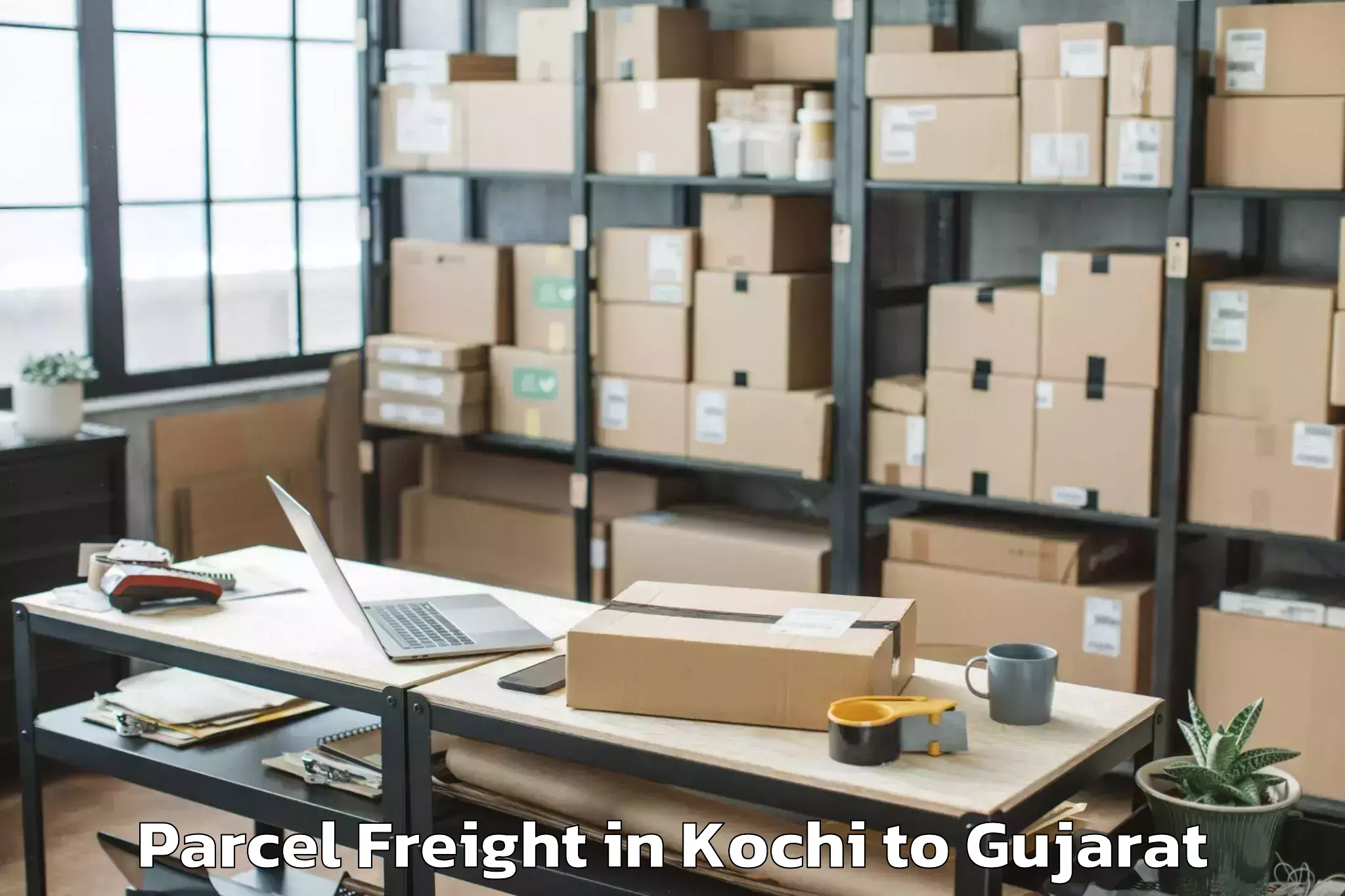 Kochi to Sikka Parcel Freight